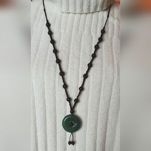 ARTISAN JADE & BEADED NECKLACE